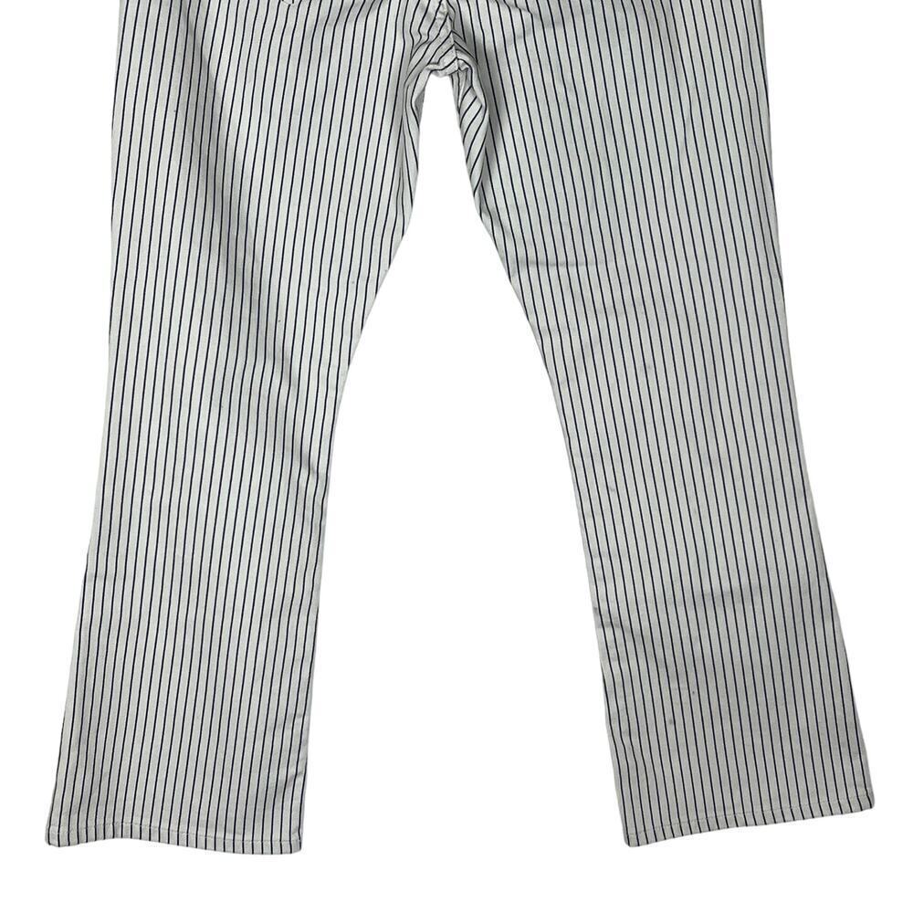 FRAME LE CROP MINI BOOT‎ PINSTRIPE JEANS IN COBALT MULTI NWT WOMEN'S SIZE 25 - Picture 7 of 16